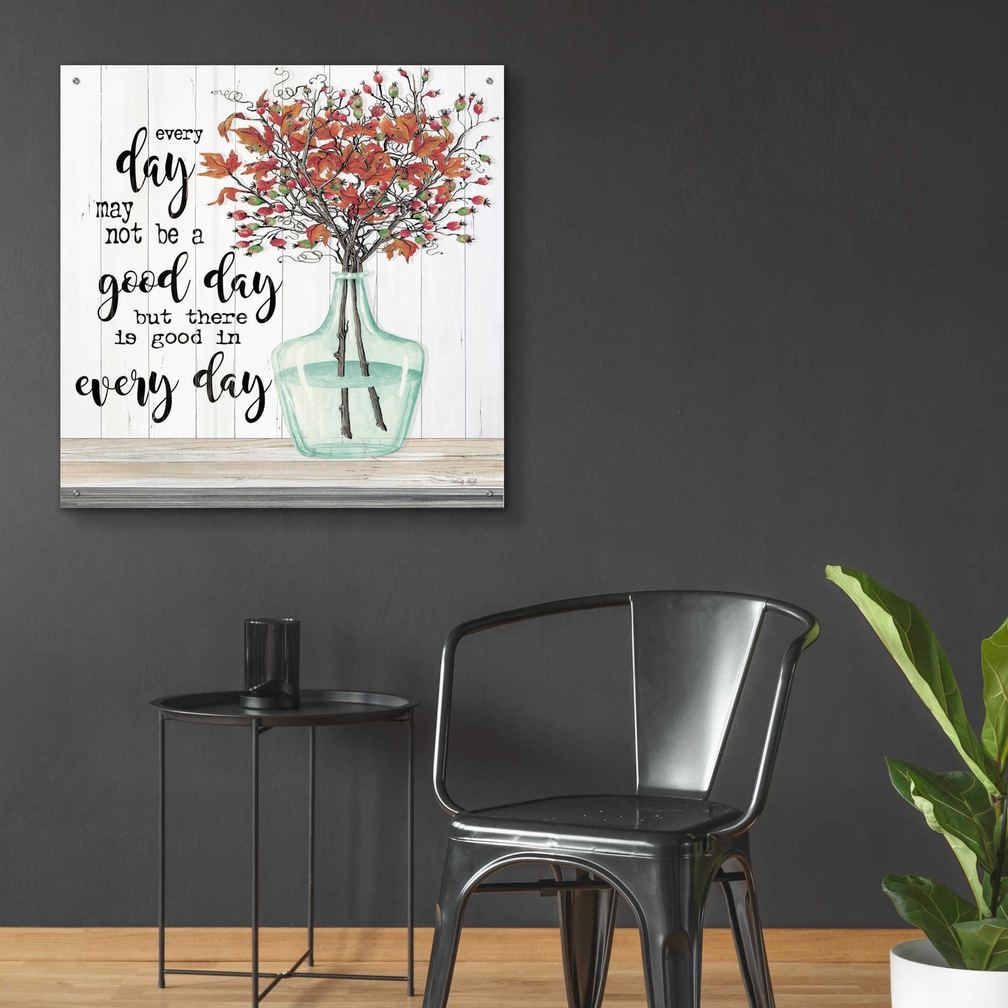 Epic Art 'Good day in Every Day' by Cindy Jacobs, Acrylic Glass Wall Art,36x36