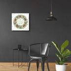 Epic Art 'Be Merry & Bright Wreath' by Cindy Jacobs, Acrylic Glass Wall Art,24x24