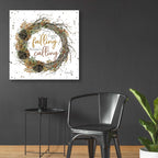 Epic Art 'Autumn in Calling Wreath' by Cindy Jacobs, Acrylic Glass Wall Art,36x36