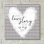 Epic Art 'Love Story' by Cindy Jacobs, Acrylic Glass Wall Art,12x12