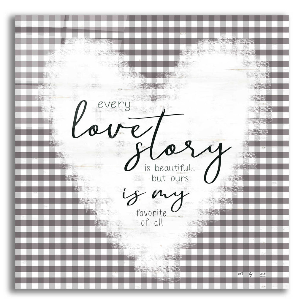 Epic Art 'Love Story' by Cindy Jacobs, Acrylic Glass Wall Art