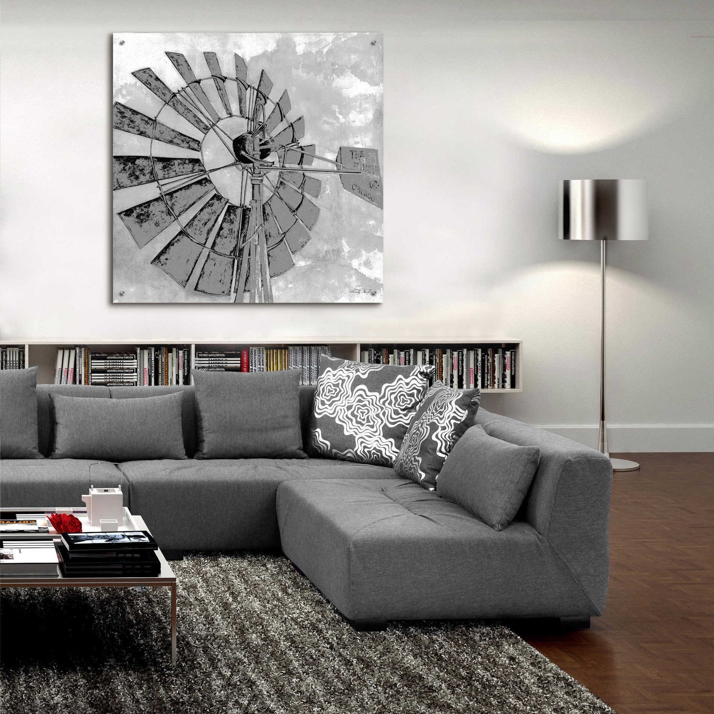 Epic Art 'Windmill Rotor' by Cindy Jacobs, Acrylic Glass Wall Art,36x36