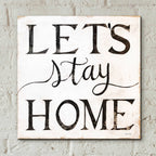 Epic Art 'Let's Stay Home I' by Cindy Jacobs, Acrylic Glass Wall Art,12x12