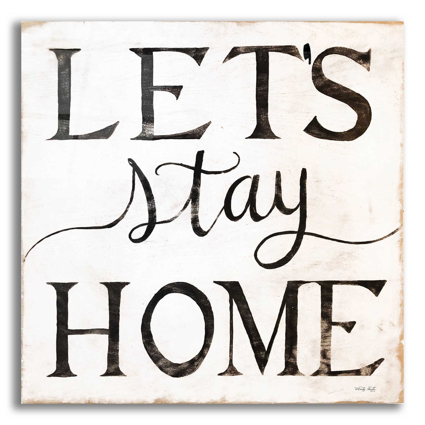 Epic Art 'Let's Stay Home I' by Cindy Jacobs, Acrylic Glass Wall Art