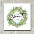 Epic Art 'Home Sweet Home Wreath I' by Cindy Jacobs, Acrylic Glass Wall Art,12x12