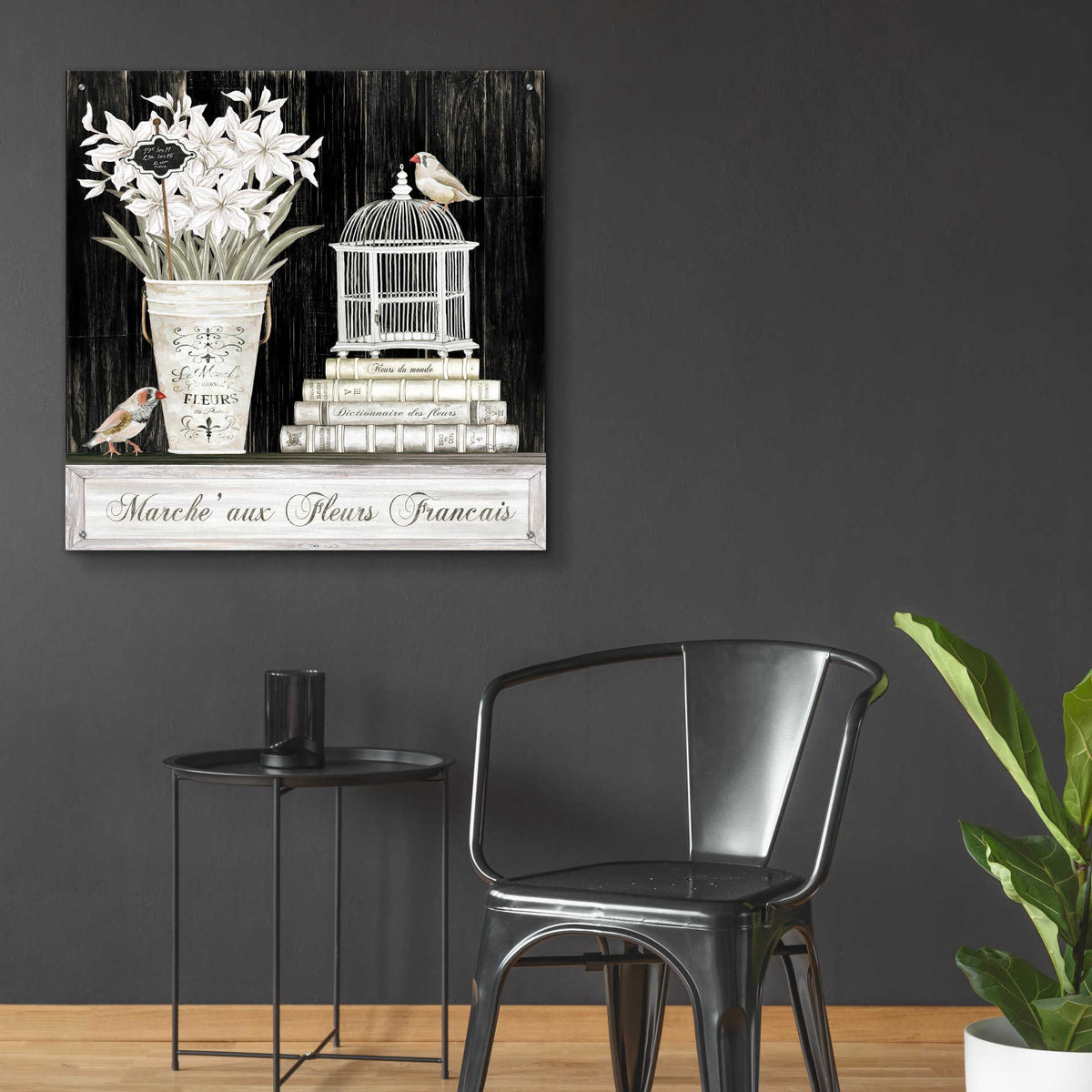 Epic Art 'Amaryllis Still Life' by Cindy Jacobs, Acrylic Glass Wall Art,36x36