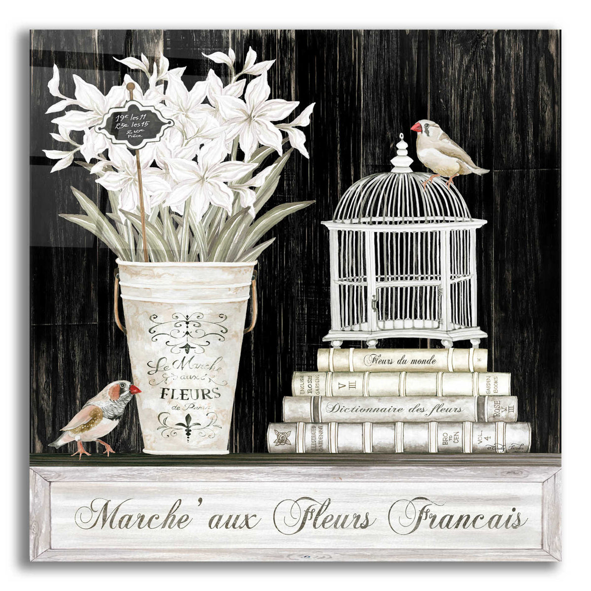 Epic Art 'Amaryllis Still Life' by Cindy Jacobs, Acrylic Glass Wall Art