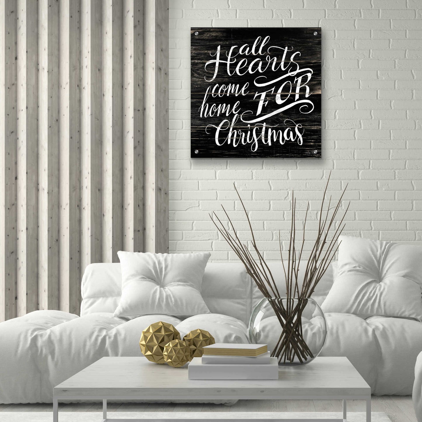 Epic Art 'Home For Christmas' by Cindy Jacobs, Acrylic Glass Wall Art,24x24