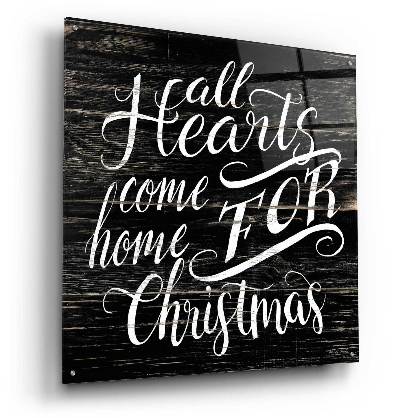 Epic Art 'Home For Christmas' by Cindy Jacobs, Acrylic Glass Wall Art,36x36