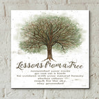 Epic Art 'Lessons From a Tree' by Cindy Jacobs, Acrylic Glass Wall Art,12x12