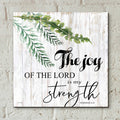 Epic Art 'The Joy of the Lord is My Strength' by Cindy Jacobs, Acrylic Glass Wall Art,12x12