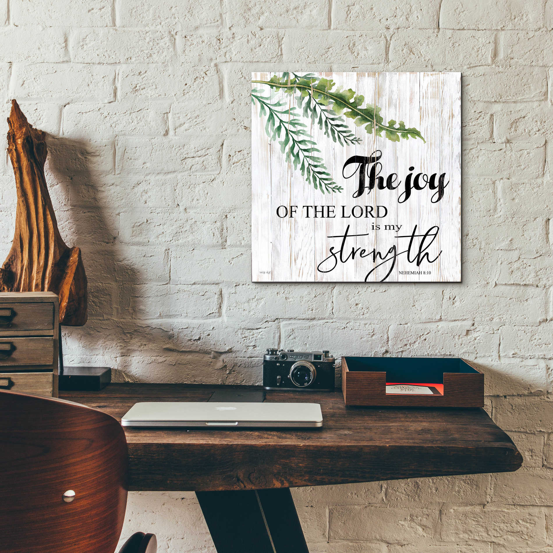 Epic Art 'The Joy of the Lord is My Strength' by Cindy Jacobs, Acrylic Glass Wall Art,12x12