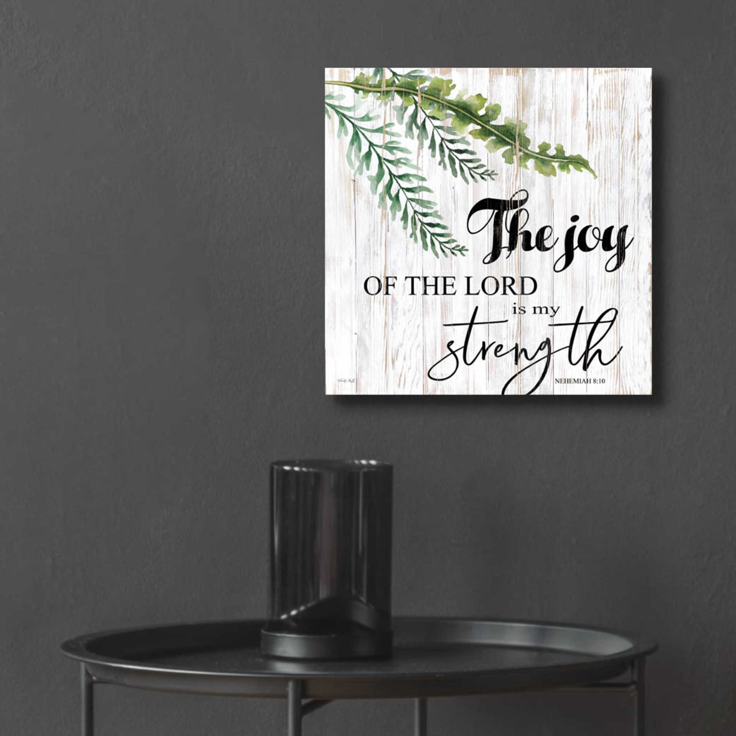 Epic Art 'The Joy of the Lord is My Strength' by Cindy Jacobs, Acrylic Glass Wall Art,12x12