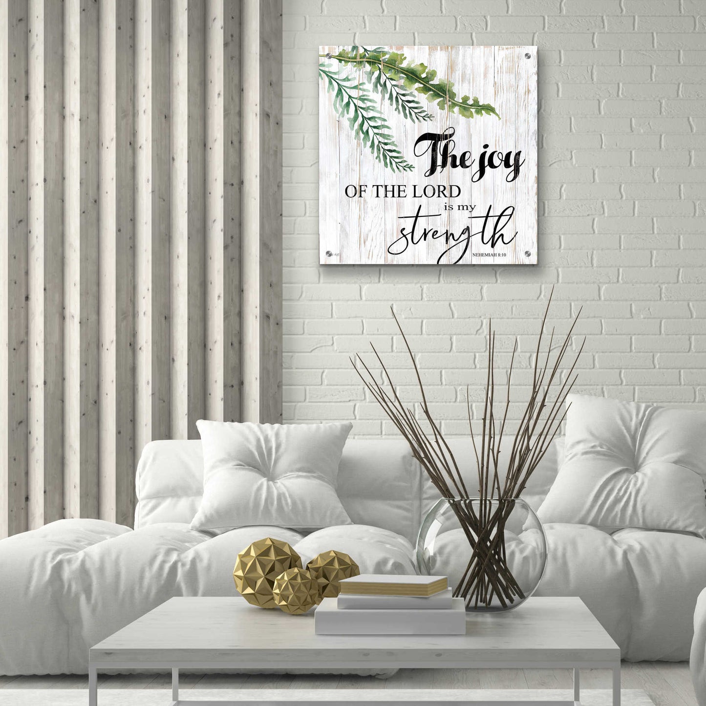 Epic Art 'The Joy of the Lord is My Strength' by Cindy Jacobs, Acrylic Glass Wall Art,24x24