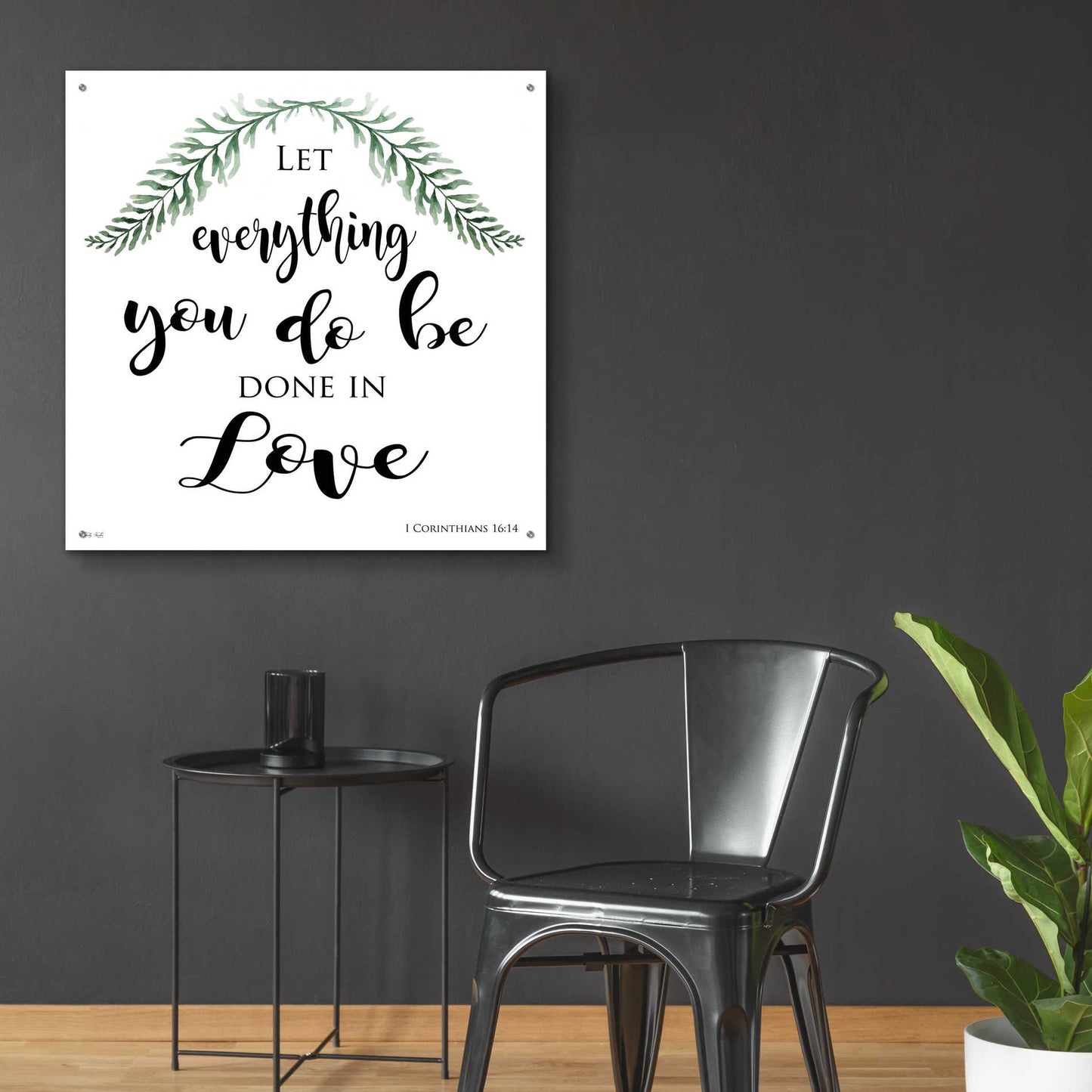 Epic Art 'Let Everything You Do Be Done in Love' by Cindy Jacobs, Acrylic Glass Wall Art,36x36