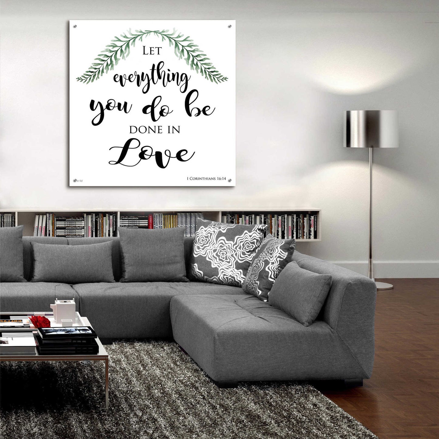 Epic Art 'Let Everything You Do Be Done in Love' by Cindy Jacobs, Acrylic Glass Wall Art,36x36