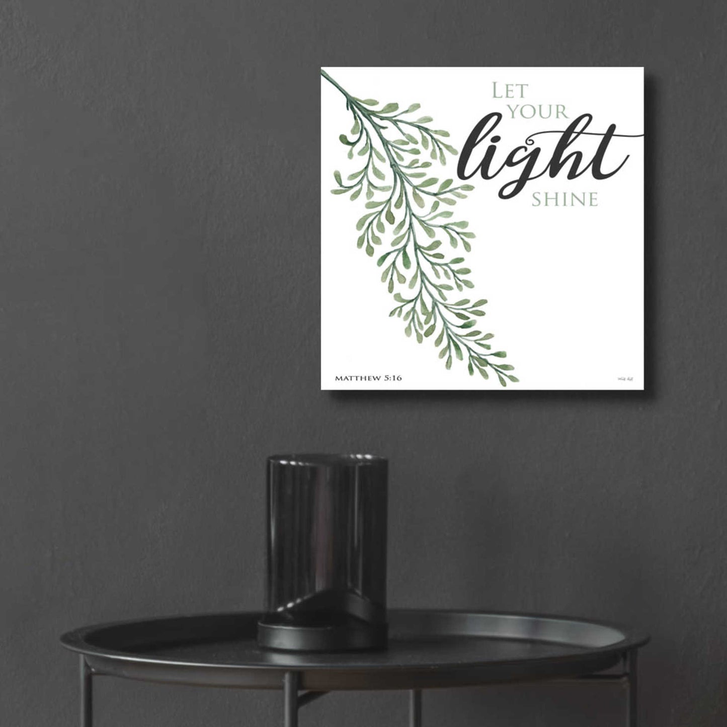 Epic Art 'Let Your Light Shine' by Cindy Jacobs, Acrylic Glass Wall Art,12x12