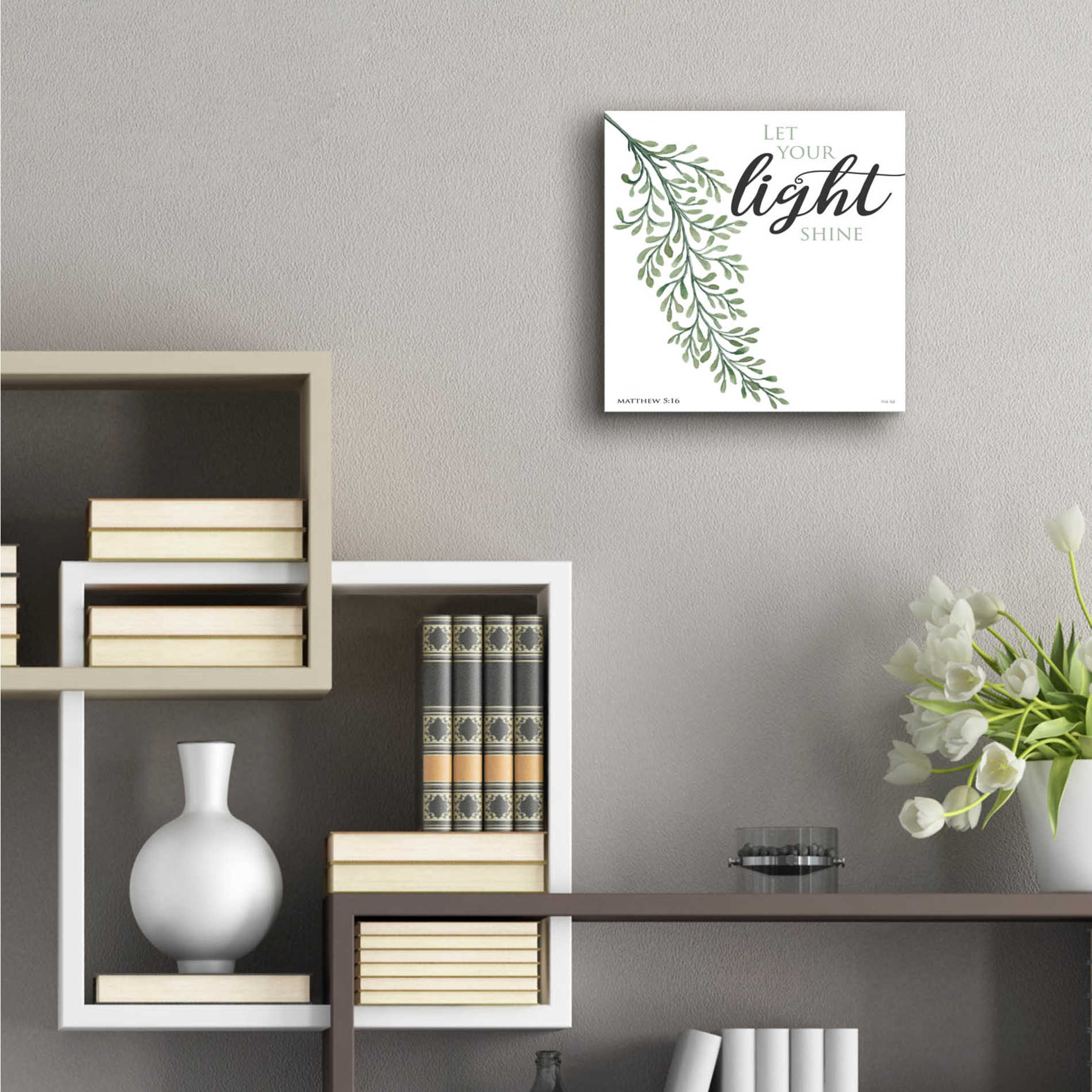 Epic Art 'Let Your Light Shine' by Cindy Jacobs, Acrylic Glass Wall Art,12x12