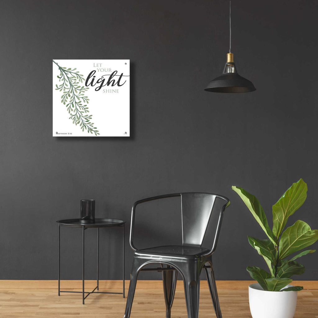 Epic Art 'Let Your Light Shine' by Cindy Jacobs, Acrylic Glass Wall Art,24x24