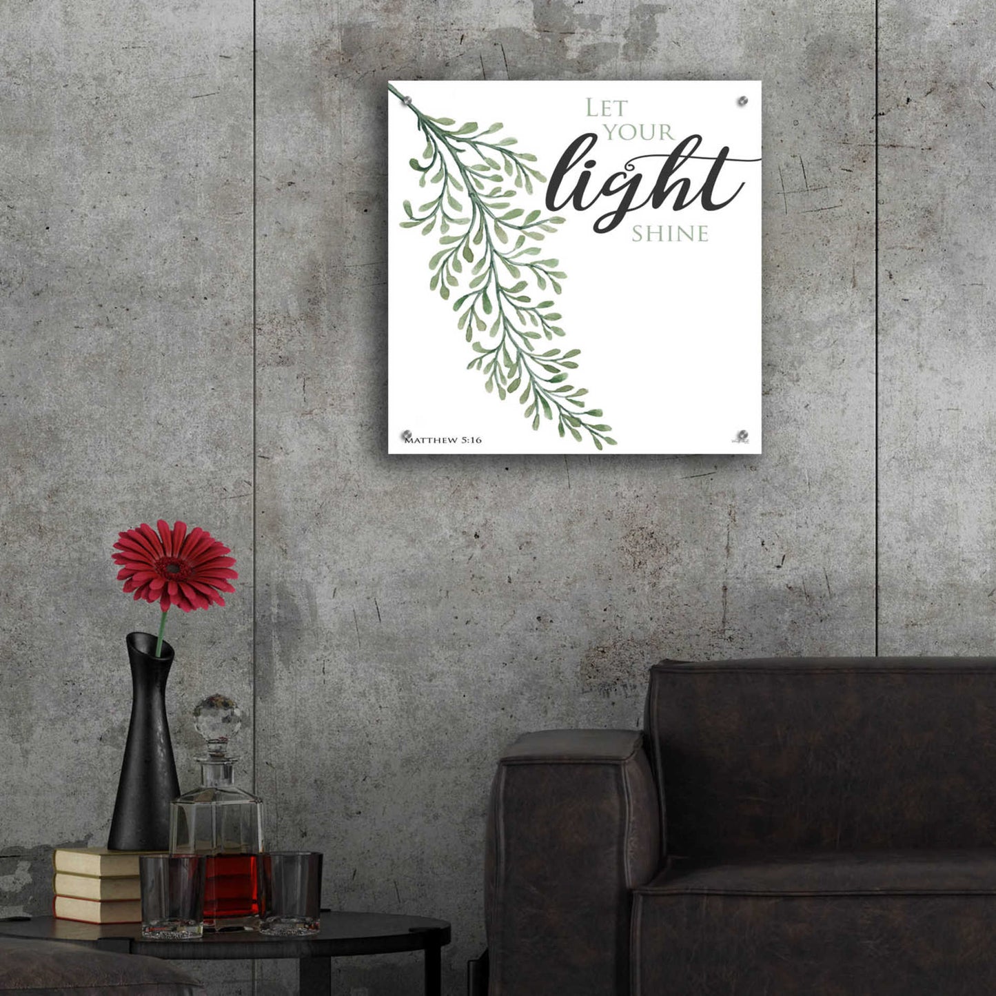 Epic Art 'Let Your Light Shine' by Cindy Jacobs, Acrylic Glass Wall Art,24x24