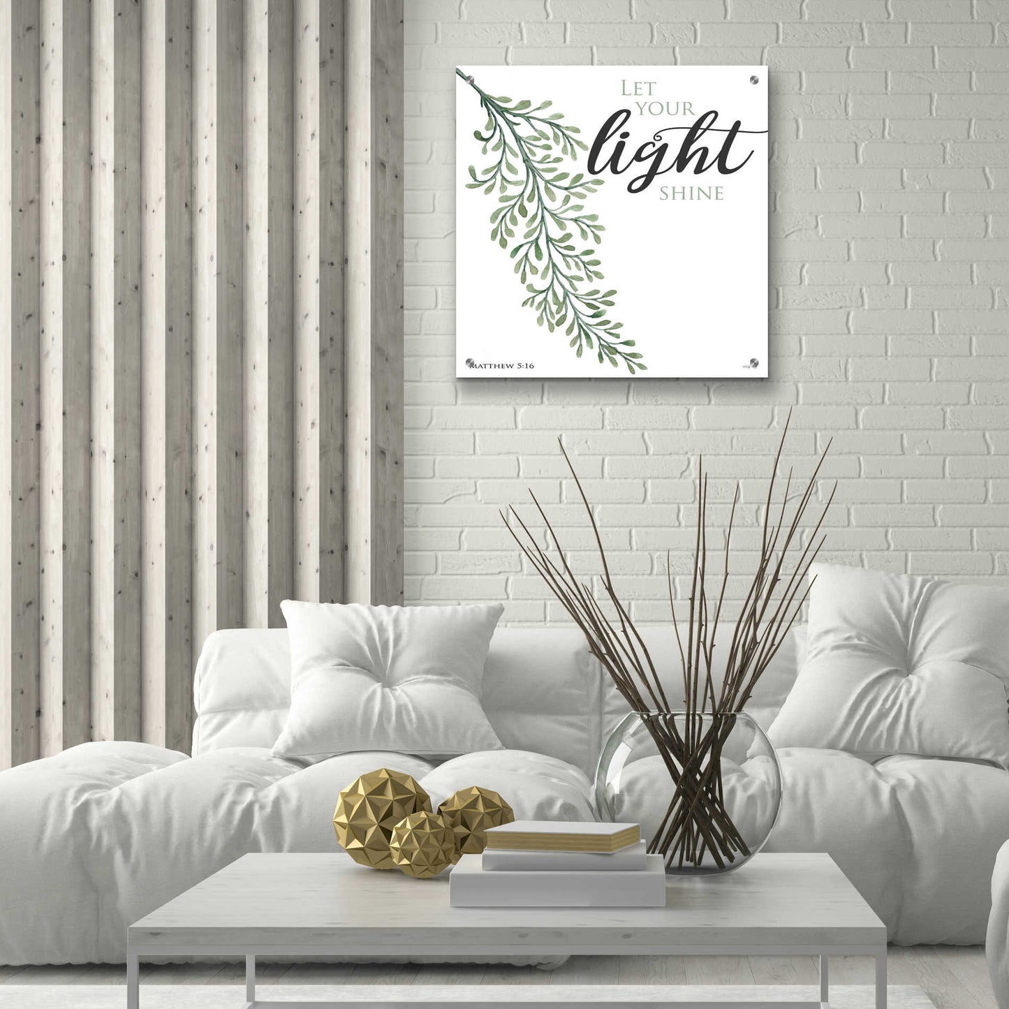 Epic Art 'Let Your Light Shine' by Cindy Jacobs, Acrylic Glass Wall Art,24x24