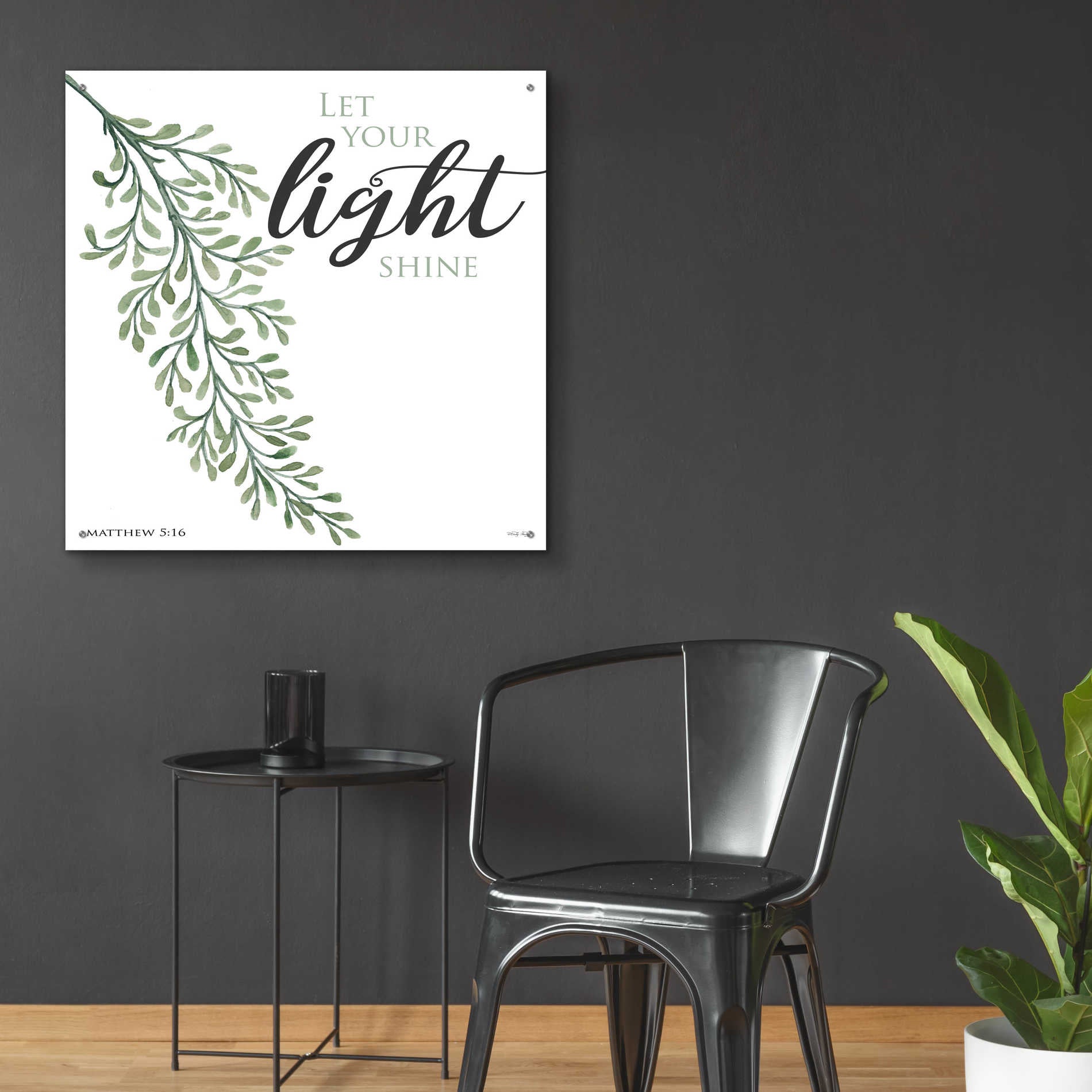 Epic Art 'Let Your Light Shine' by Cindy Jacobs, Acrylic Glass Wall Art,36x36