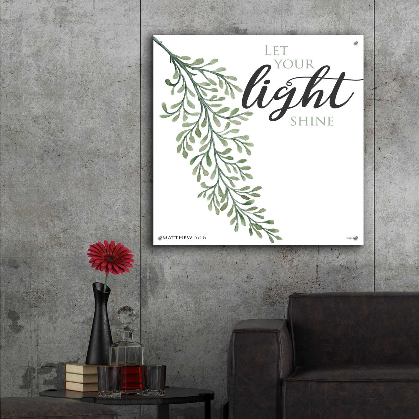 Epic Art 'Let Your Light Shine' by Cindy Jacobs, Acrylic Glass Wall Art,36x36