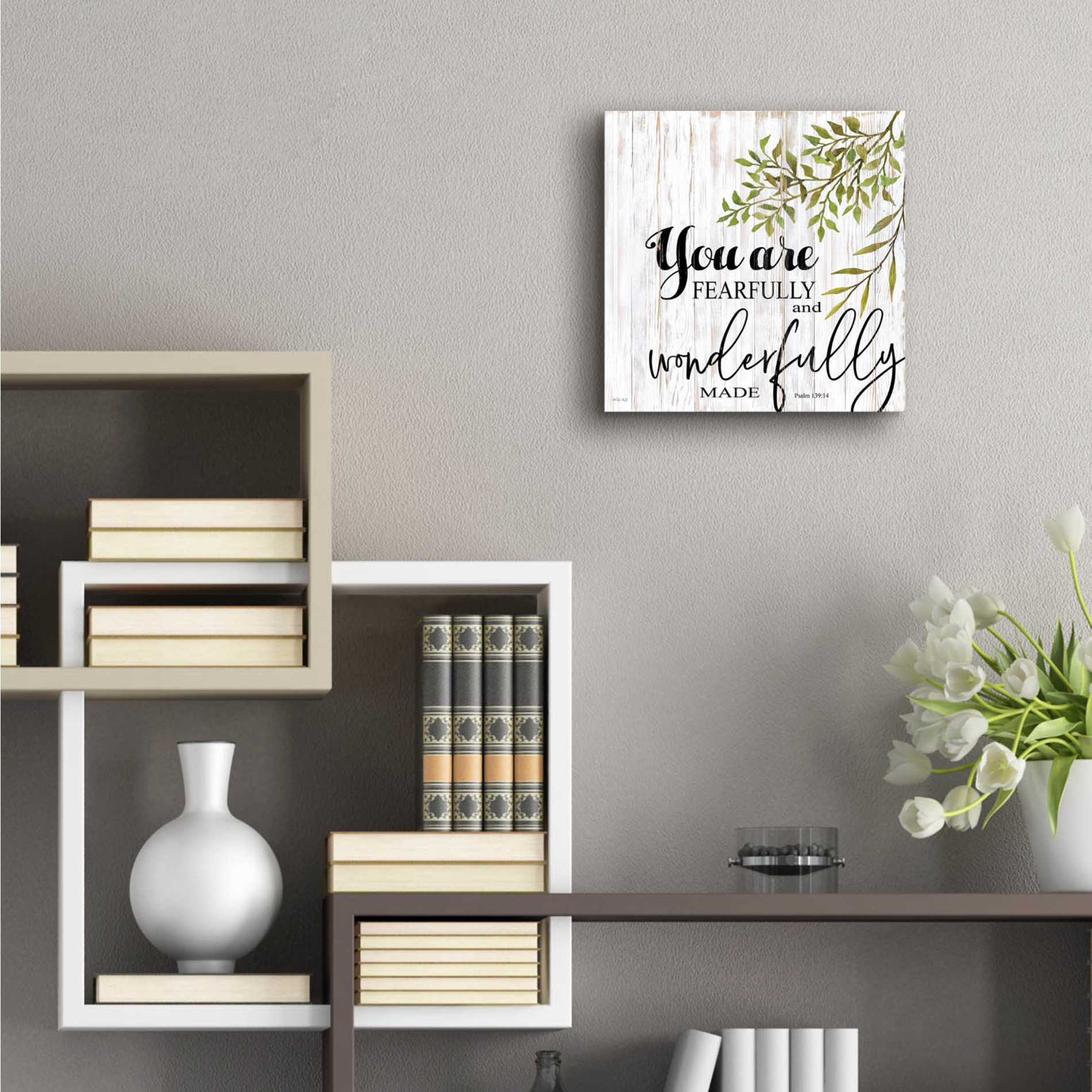 Epic Art 'You are Fearfully and Wonderfully Made' by Cindy Jacobs, Acrylic Glass Wall Art,12x12