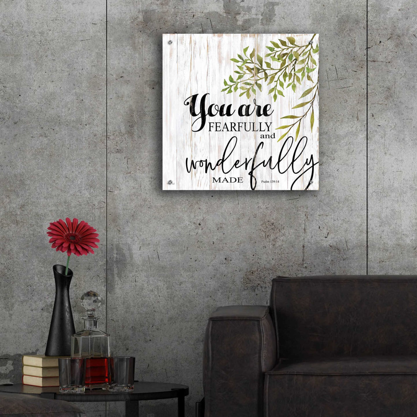 Epic Art 'You are Fearfully and Wonderfully Made' by Cindy Jacobs, Acrylic Glass Wall Art,24x24