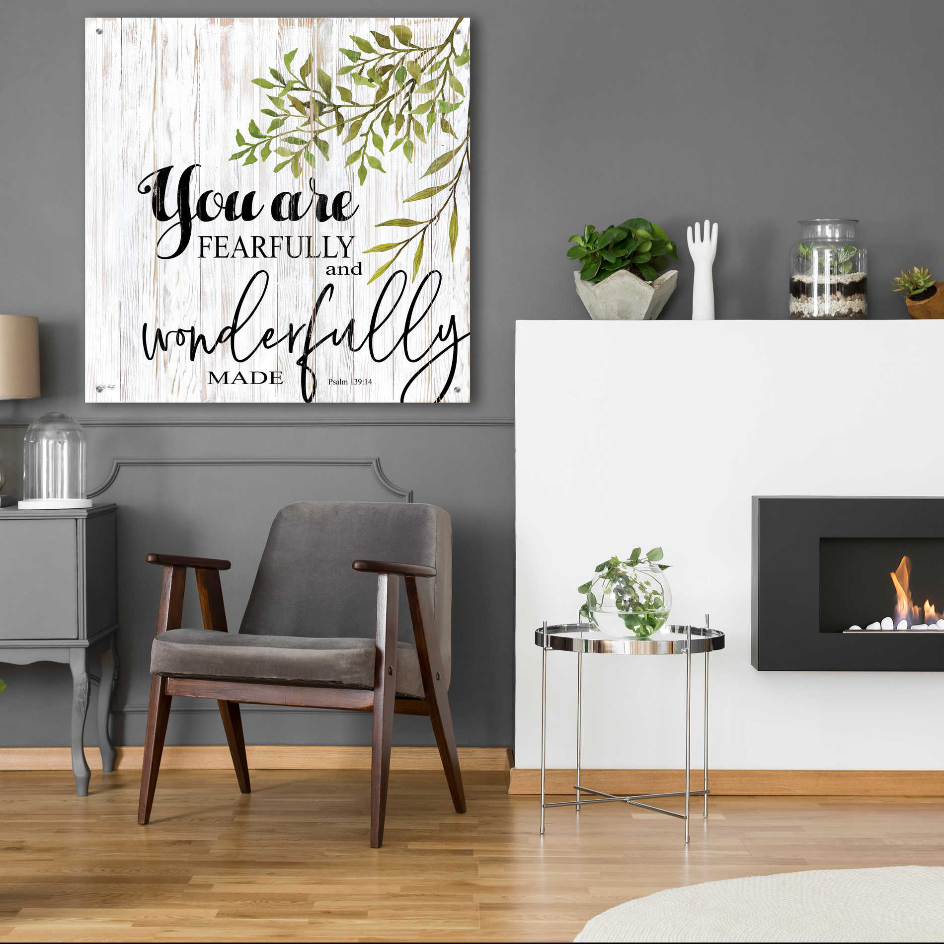 Epic Art 'You are Fearfully and Wonderfully Made' by Cindy Jacobs, Acrylic Glass Wall Art,36x36