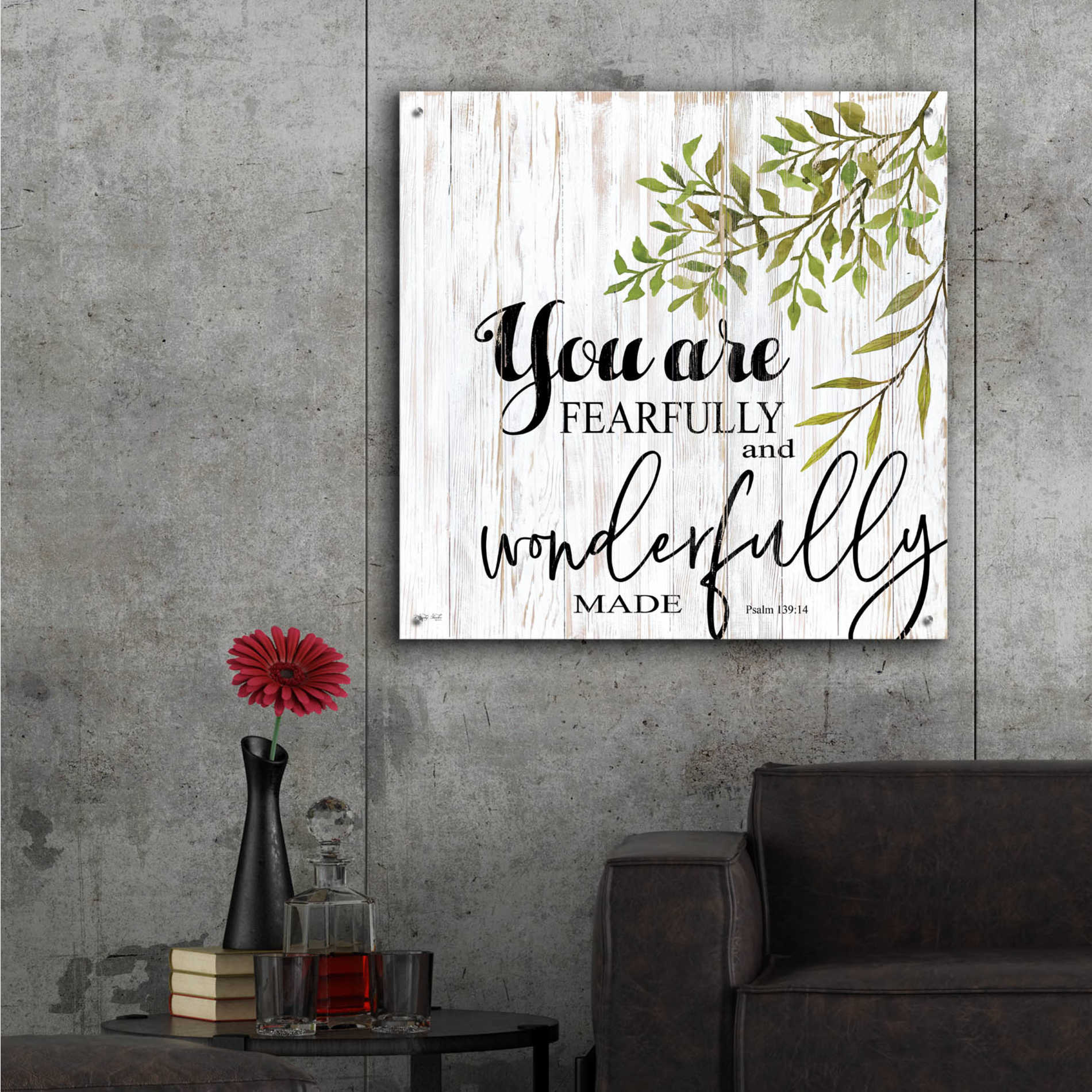 Epic Art 'You are Fearfully and Wonderfully Made' by Cindy Jacobs, Acrylic Glass Wall Art,36x36