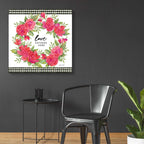 Epic Art 'Love Gathers Here Flower Crown' by Cindy Jacobs, Acrylic Glass Wall Art,36x36