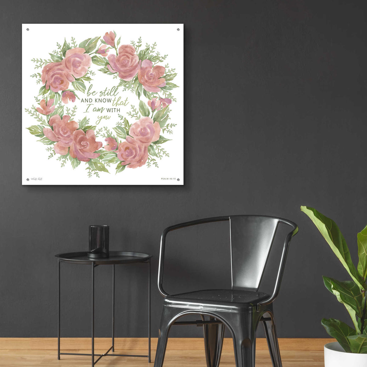 Epic Art 'Be Still and Know' by Cindy Jacobs, Acrylic Glass Wall Art,36x36