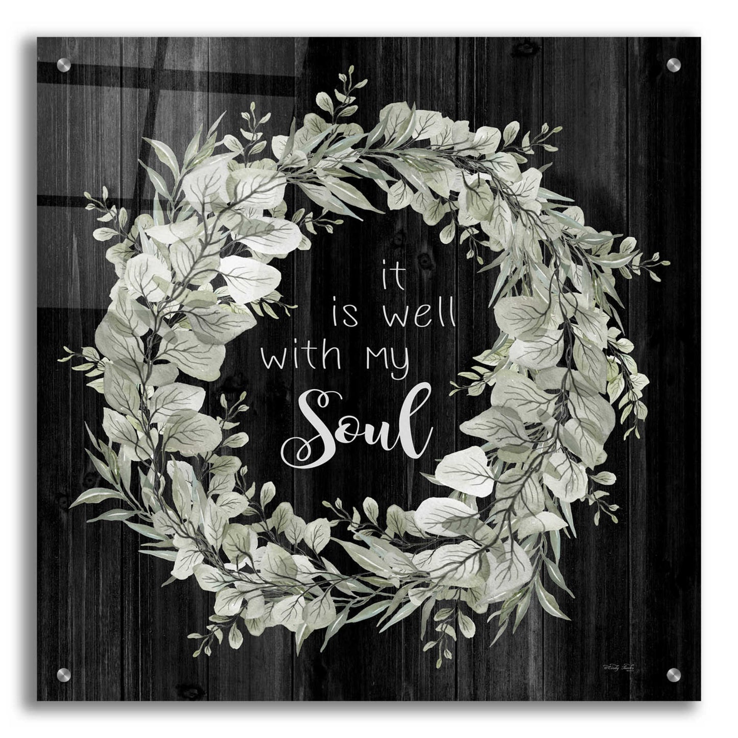 Epic Art 'It Is Well With My Soul' by Cindy Jacobs, Acrylic Glass Wall Art,24x24