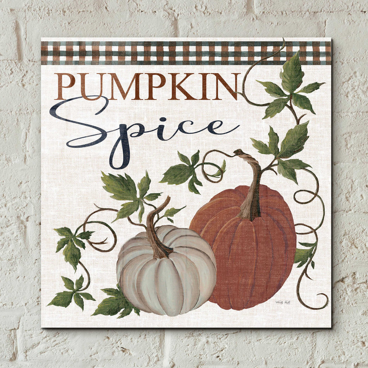 Epic Art 'Pumpkin Spice' by Cindy Jacobs, Acrylic Glass Wall Art,12x12