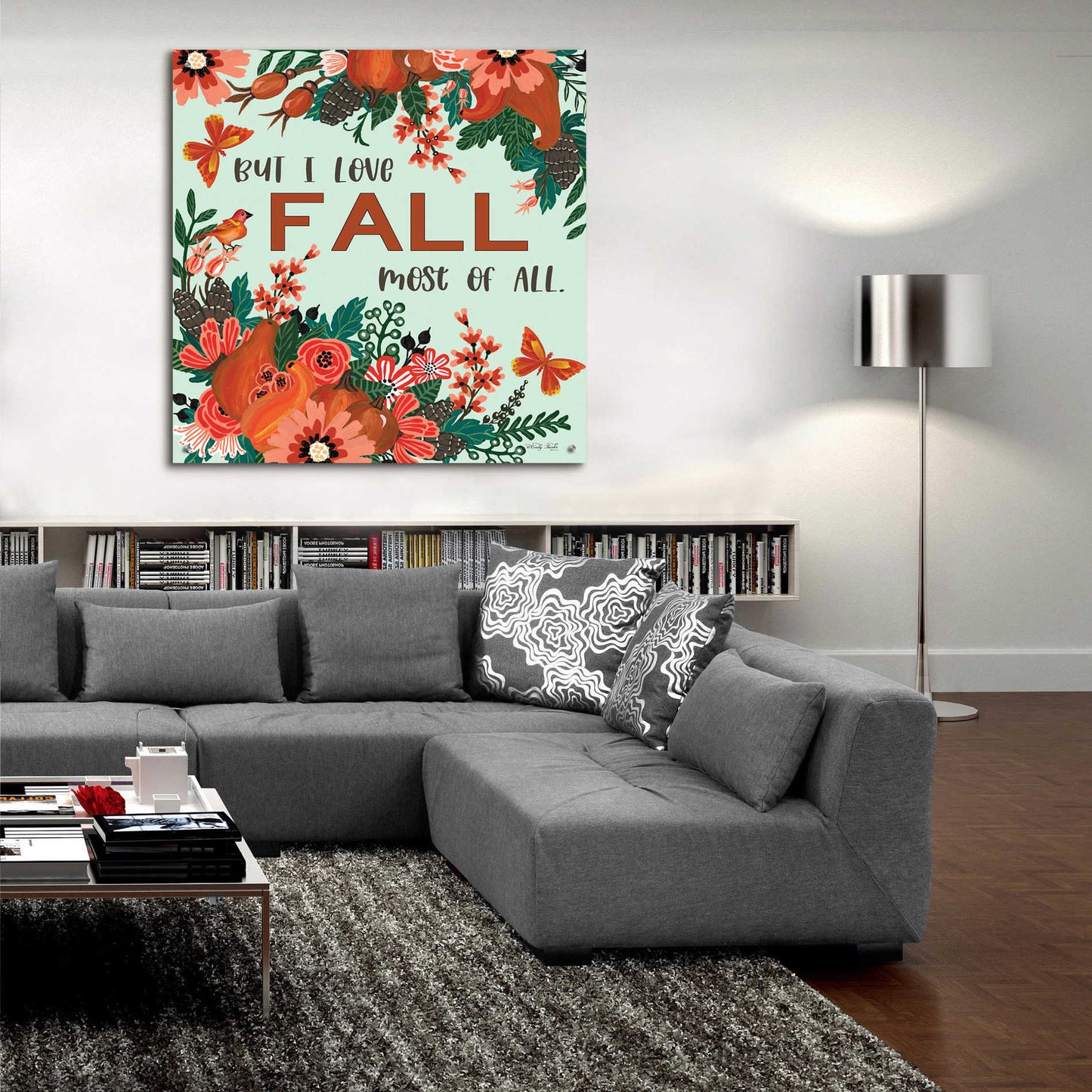 Epic Art 'I Love Fall' by Cindy Jacobs, Acrylic Glass Wall Art,36x36