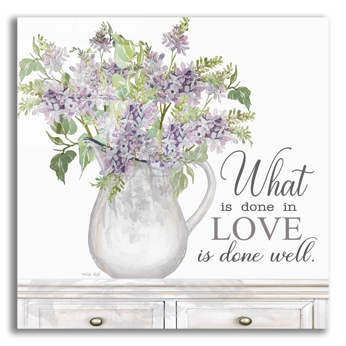 Epic Art 'What is Done in Love' by Cindy Jacobs, Acrylic Glass Wall Art