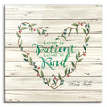Epic Art 'Love is Patient Heart Wreath' by Cindy Jacobs, Acrylic Glass Wall Art