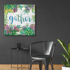 Epic Art 'Gather Succulents' by Cindy Jacobs, Acrylic Glass Wall Art,36x36
