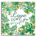 Epic Art 'Love Is Greenery' by Cindy Jacobs, Acrylic Glass Wall Art