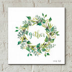 Epic Art 'Gather Eucalyptus Wreath' by Cindy Jacobs, Acrylic Glass Wall Art,12x12