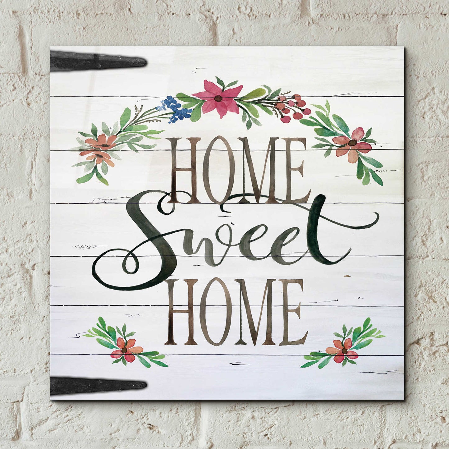 Epic Art 'Home Sweet Home Door' by Cindy Jacobs, Acrylic Glass Wall Art,12x12