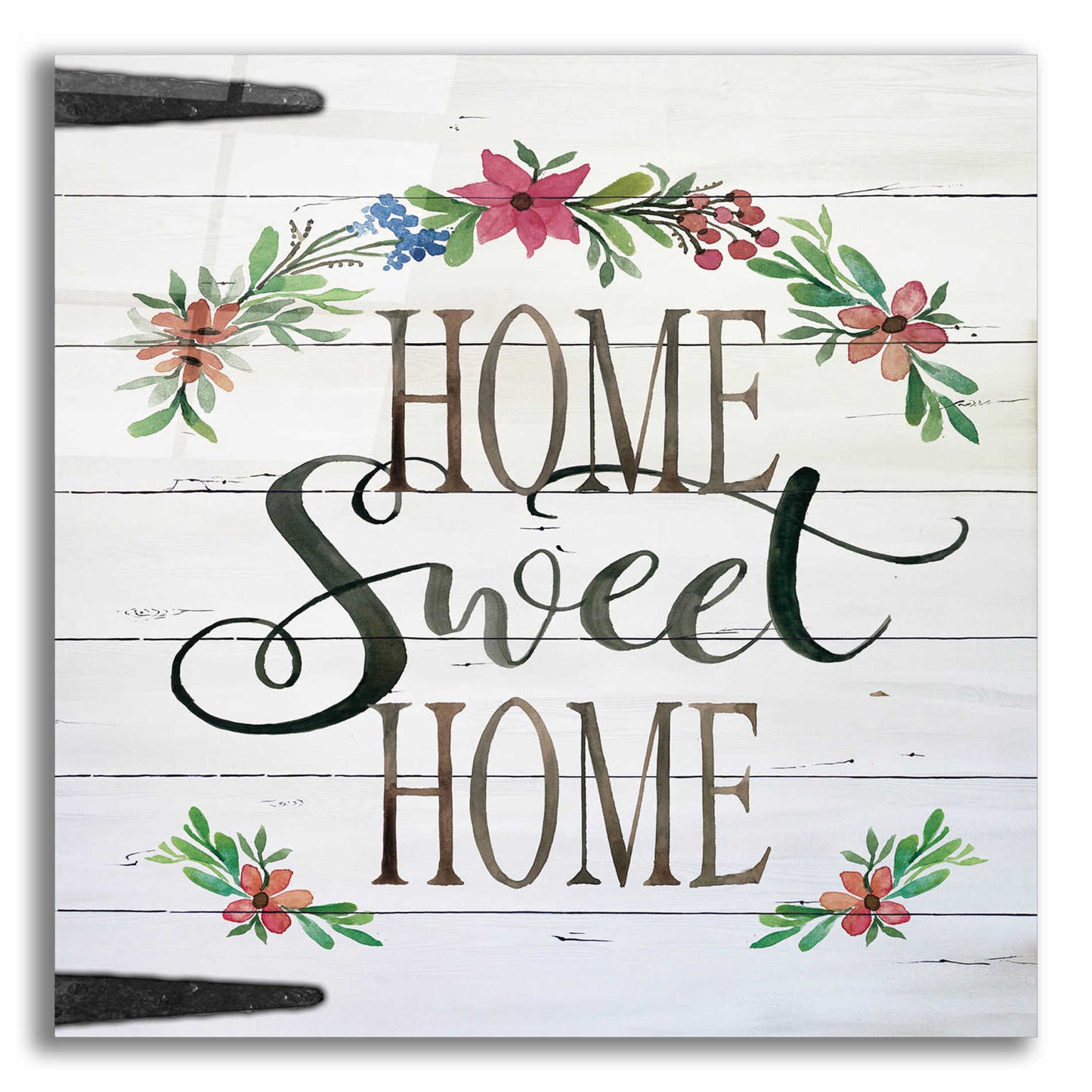 Epic Art 'Home Sweet Home Door' by Cindy Jacobs, Acrylic Glass Wall Art,12x12