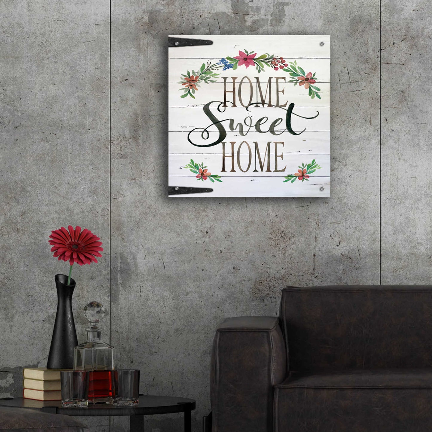 Epic Art 'Home Sweet Home Door' by Cindy Jacobs, Acrylic Glass Wall Art,24x24