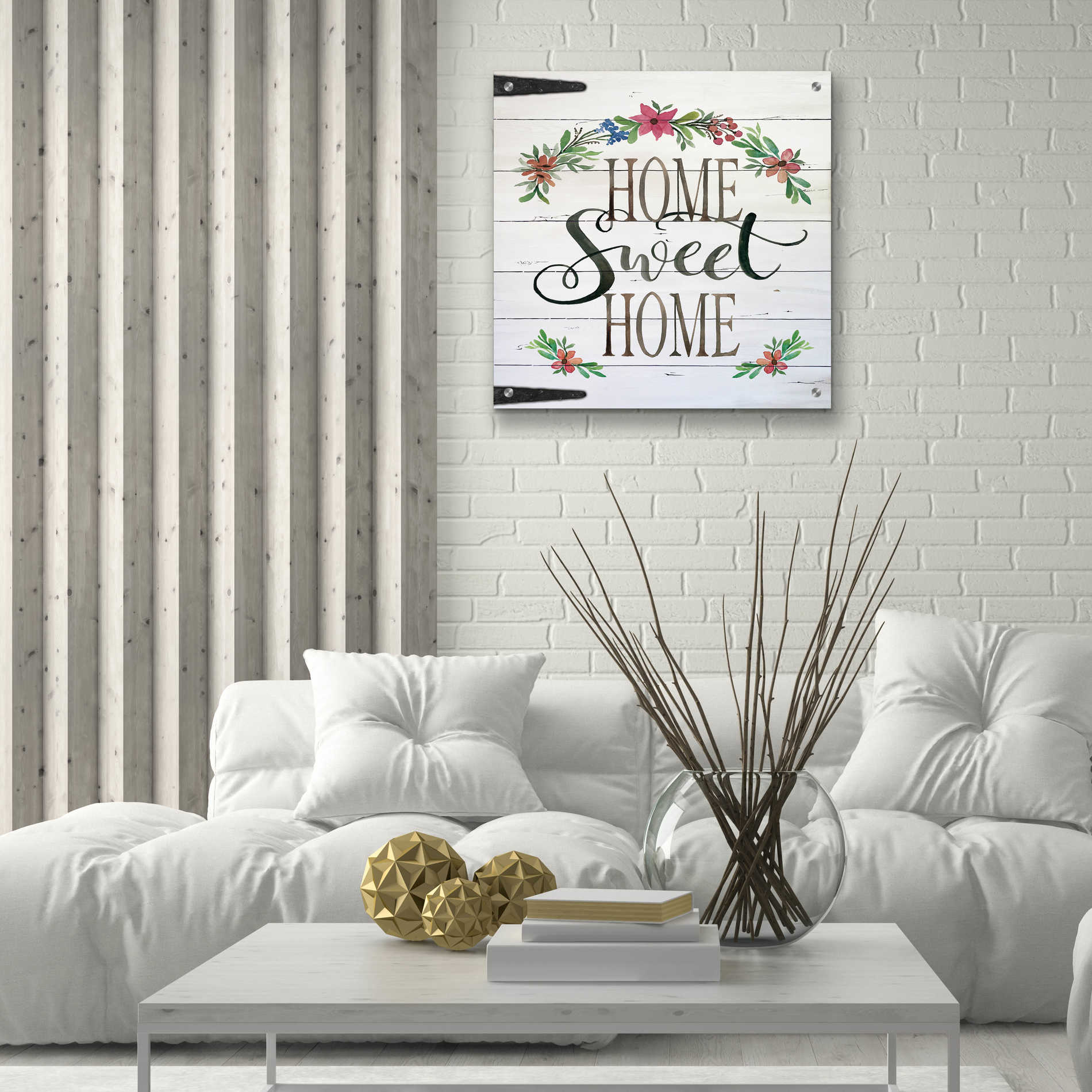 Epic Art 'Home Sweet Home Door' by Cindy Jacobs, Acrylic Glass Wall Art,24x24