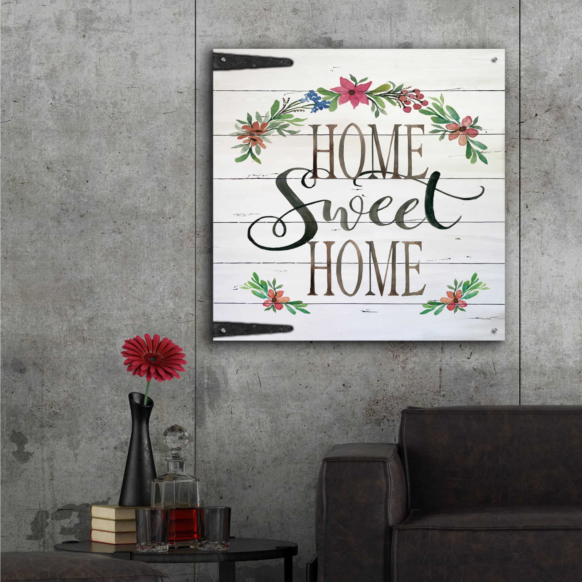 Epic Art 'Home Sweet Home Door' by Cindy Jacobs, Acrylic Glass Wall Art,36x36