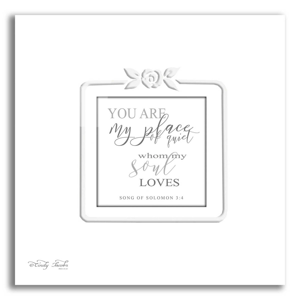 Epic Art 'My Soul Loves' by Cindy Jacobs, Acrylic Glass Wall Art