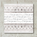 Epic Art 'I Love You More' by Cindy Jacobs, Acrylic Glass Wall Art,12x12