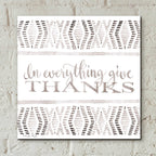 Epic Art 'In Everything Give Thanks' by Cindy Jacobs, Acrylic Glass Wall Art,12x12