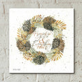 Epic Art 'Pumpkin Spice Wreath' by Cindy Jacobs, Acrylic Glass Wall Art,12x12